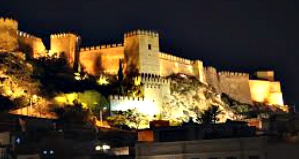 Places to visit in almeria-alcazaba-night