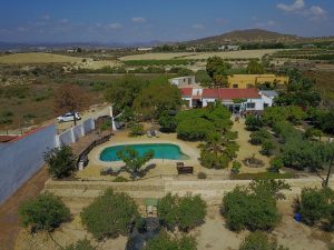 Drone view of the Orange Grove Apartment
